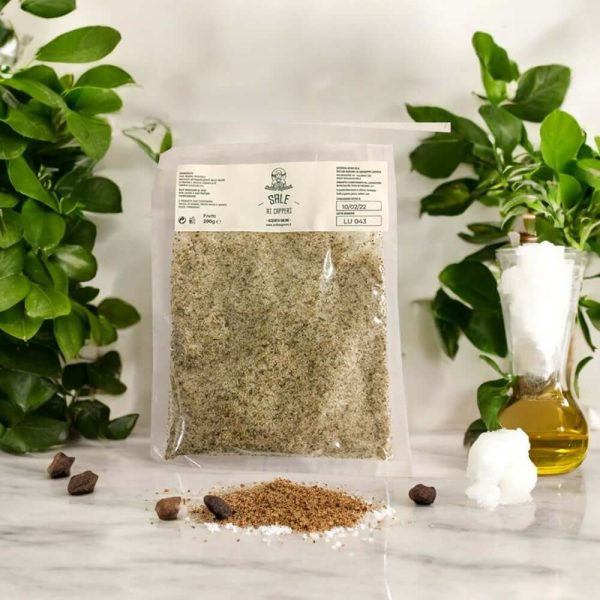 Sizilianisches Meersalz mit Kapern 200g in der Vakuumverpackung