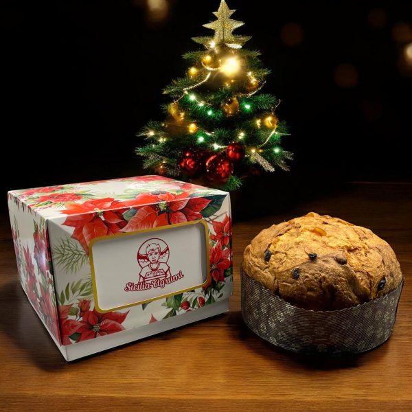 Handwerklicher klassischer Panettone 1kg in festlicher Verpackung von Sicilia Agrumi