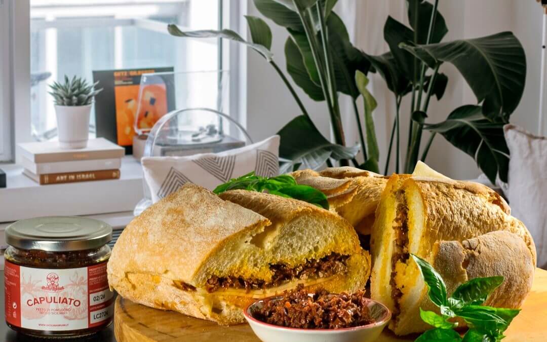 Il Pane Cunzato co’ Capuliatu“das Sizilianische Gewürzbrot mit Capuliato