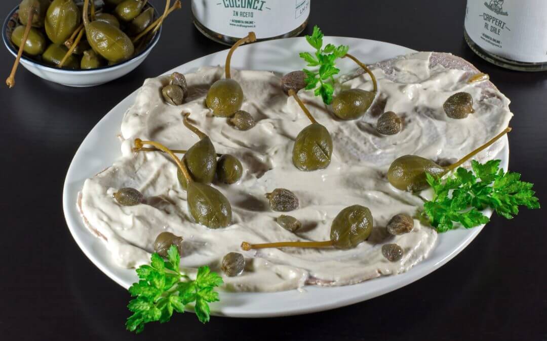 Rezept: Vitello Tonnato mit Cucunci in Weinessig