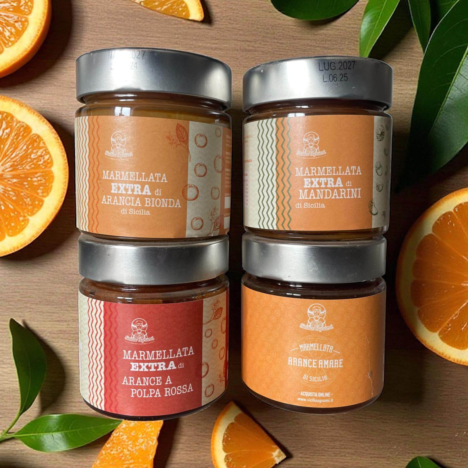 Kit 4 Marmellate Miste - Degustazione Agrumi di Sicilia