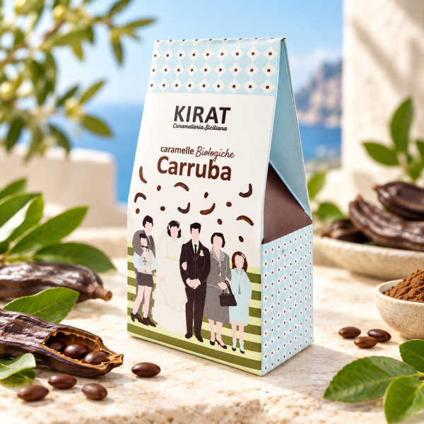 Caramelle Biologiche Vegane Carruba – 40 g