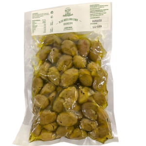 Olive Verdi Schiacciate Condite – 250g