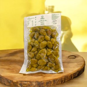 Olives vertes Nocellara écrasées et assaisonnées 1 kg