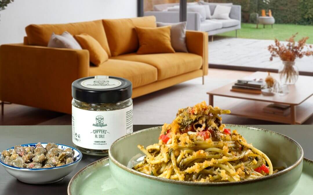 Spaghetti au pesto de Pantelleria