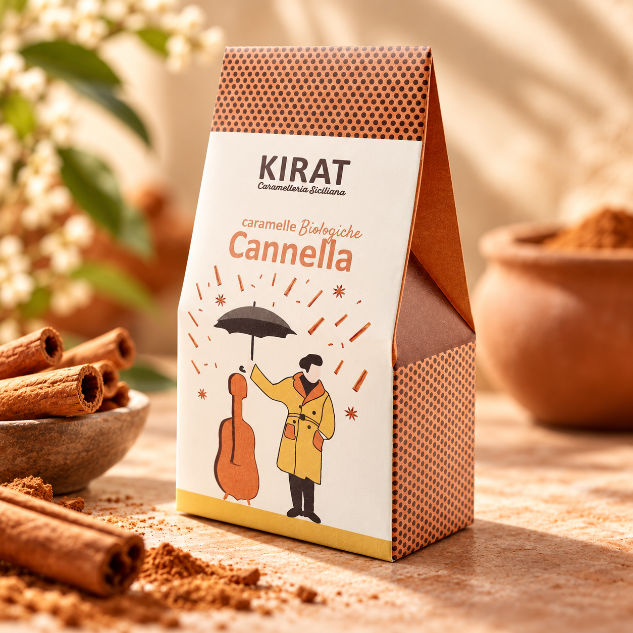 Caramelle Biologiche Vegane Cannella – 40 g